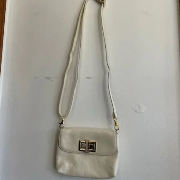 ROWALLAN Crossbody/Clutch Leather Off White - Picture 4 of 15